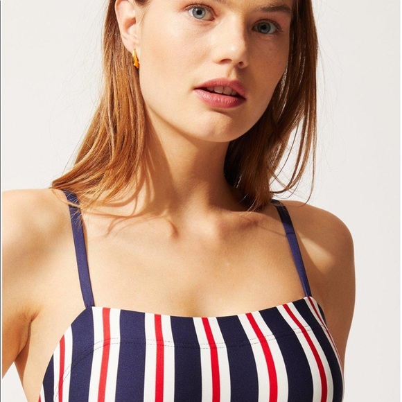 Solid & Striped Gemma Americana stripe one piece suit NWT - Picture 3 of 8